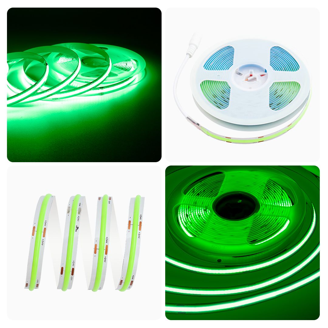 фото лента apeyron 11w/m 352led/m cob зеленый 3m 189оо | 220svet.ru