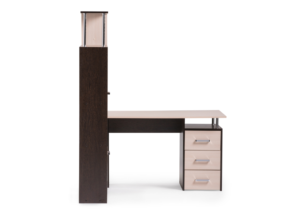 фото компьютерный стол левый woodville кс-15 дуб молочный 295293 | 220svet.ru