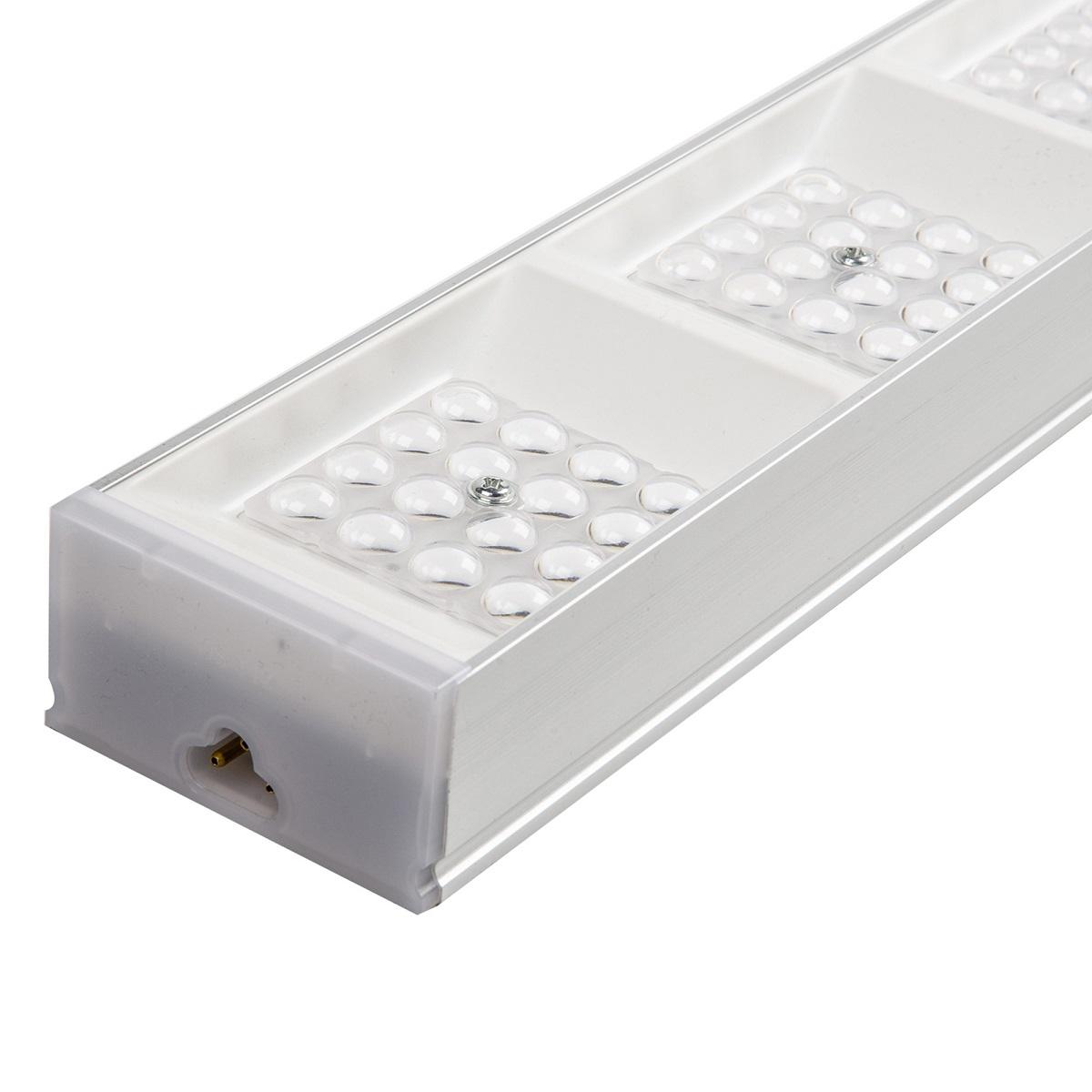 фото линейный светодиодный светильник uniel ulo-el120b-100w/6500k/k silver linkable ul-00010694 | 220svet.ru