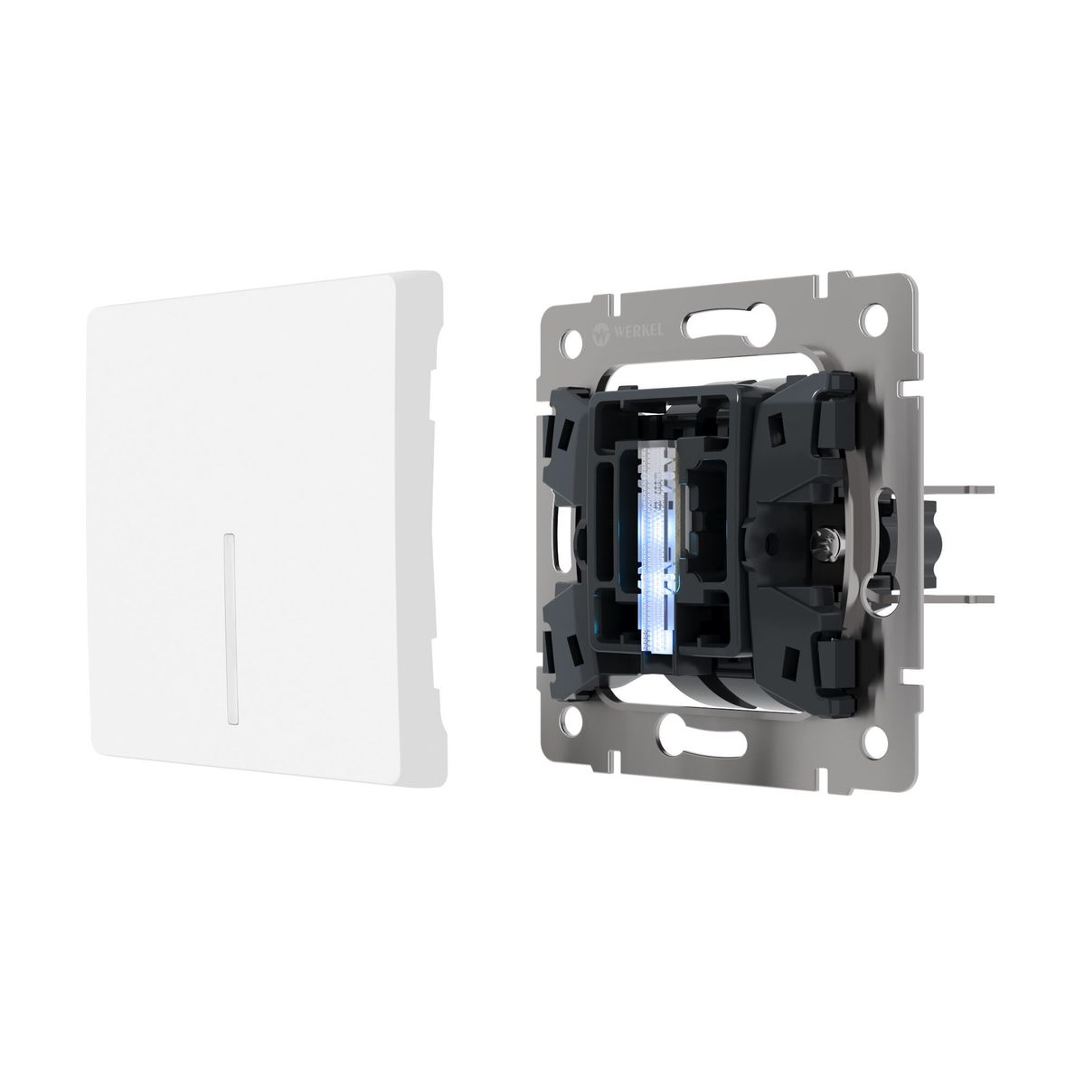 фото блок led подсветки для выключателя werkel 2 шт. голубой w8010102 4690389213519 | 220svet.ru