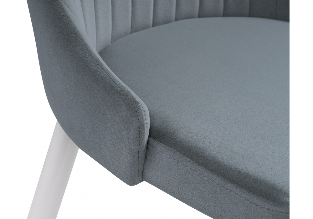 фото обеденная группа woodville уин 80 white / gray 579107 | 220svet.ru