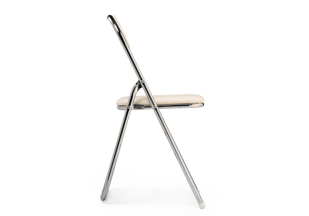 фото стул woodville fold 1 складной beige / chrome 15481 | 220svet.ru
