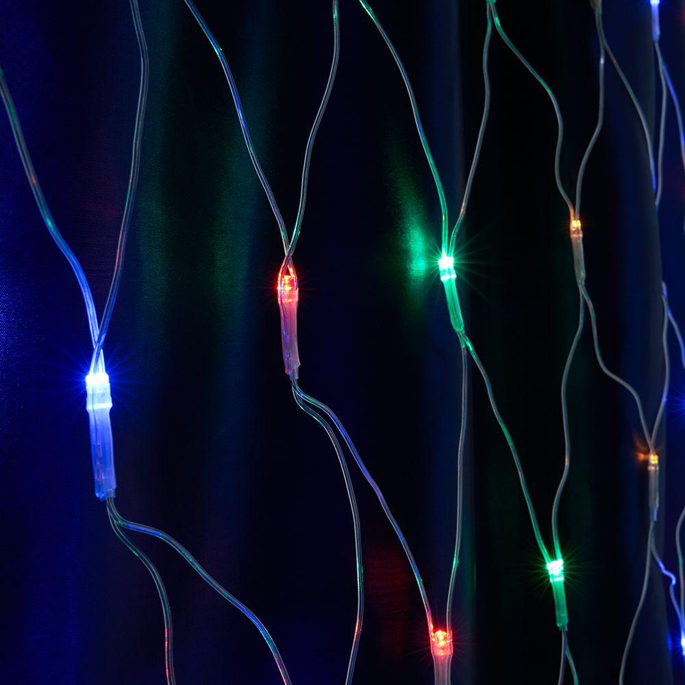 фото светодиодная гирлянда feron сеть 230v мультиколор 8 режимов cl31 48175 | 220svet.ru