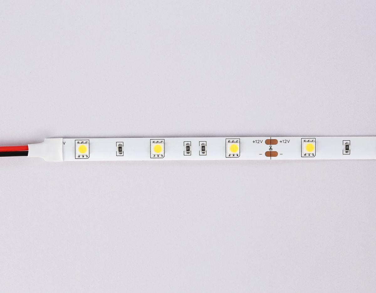 фото светодиодная лента дневной белый ambrella light 7,2w/m 30led/m 5050smd 4500к 5m gs1802 | 220svet.ru