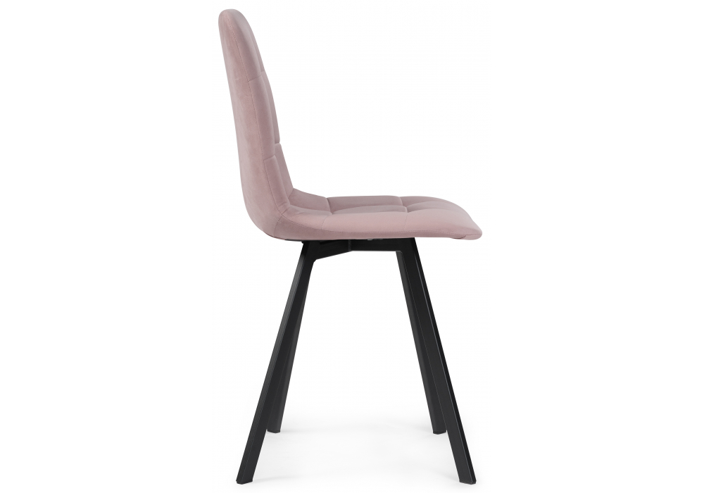 фото стул на металлокаркасе woodville чилли розовый / черный 489716 | 220svet.ru