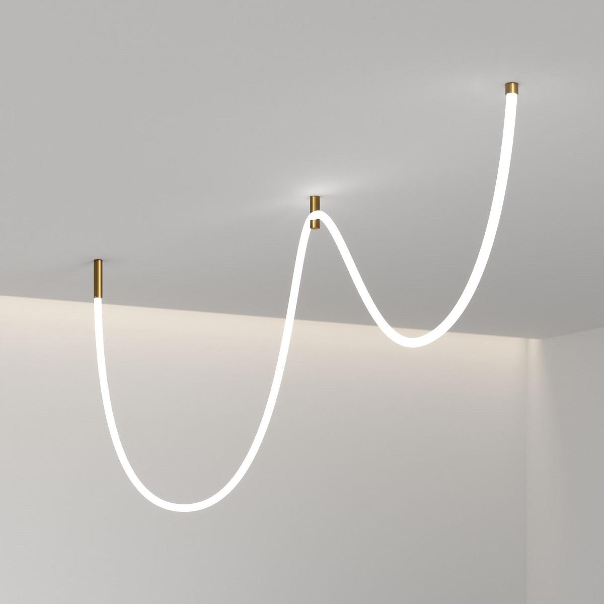 фото крепления подвесные для гибкого неона elektrostandard fl 28120 латунь a063434 | 220svet.ru