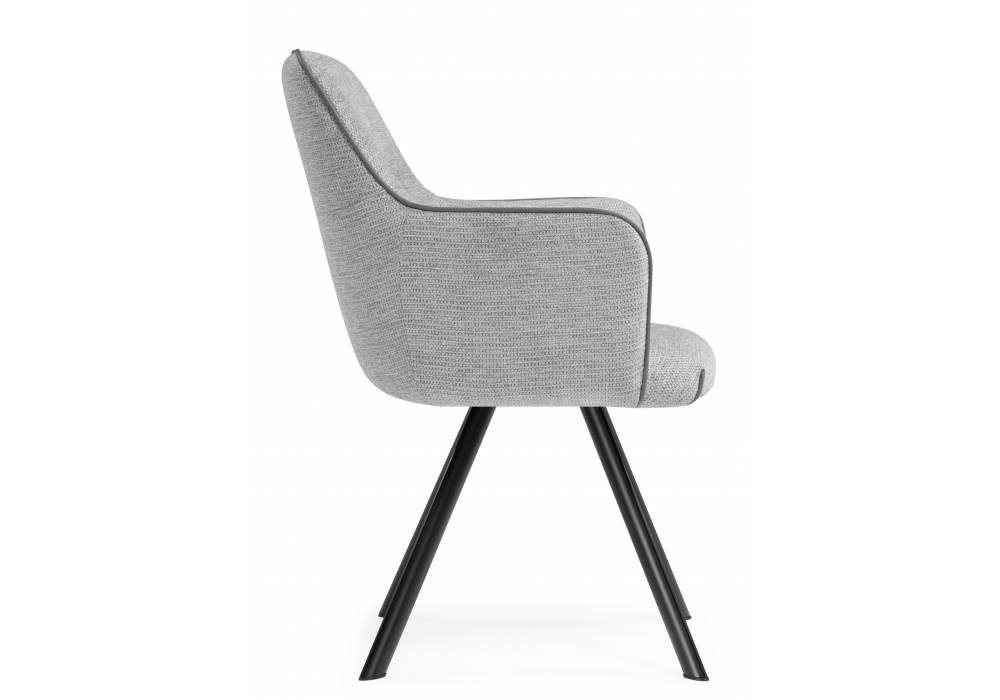 фото стул на металлокаркасе woodville elis gray / dark gray / black 15839 | 220svet.ru