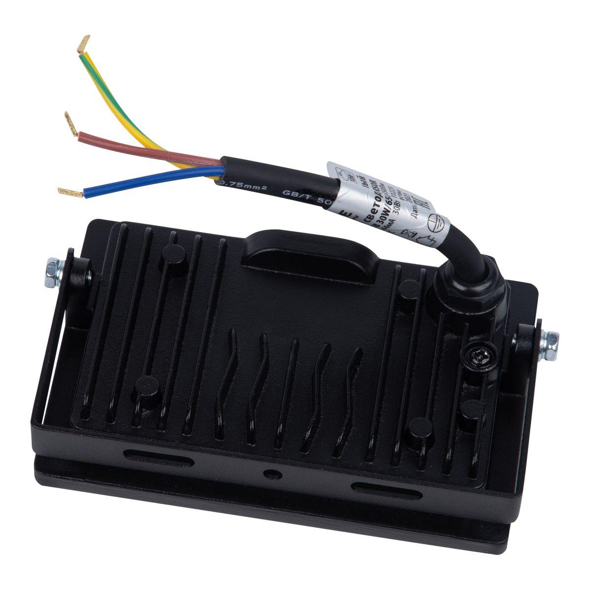 фото прожектор светодиодный volpe ulf-q518 30w/6500k sensor ip65 220-240v black ul-00011679 | 220svet.ru