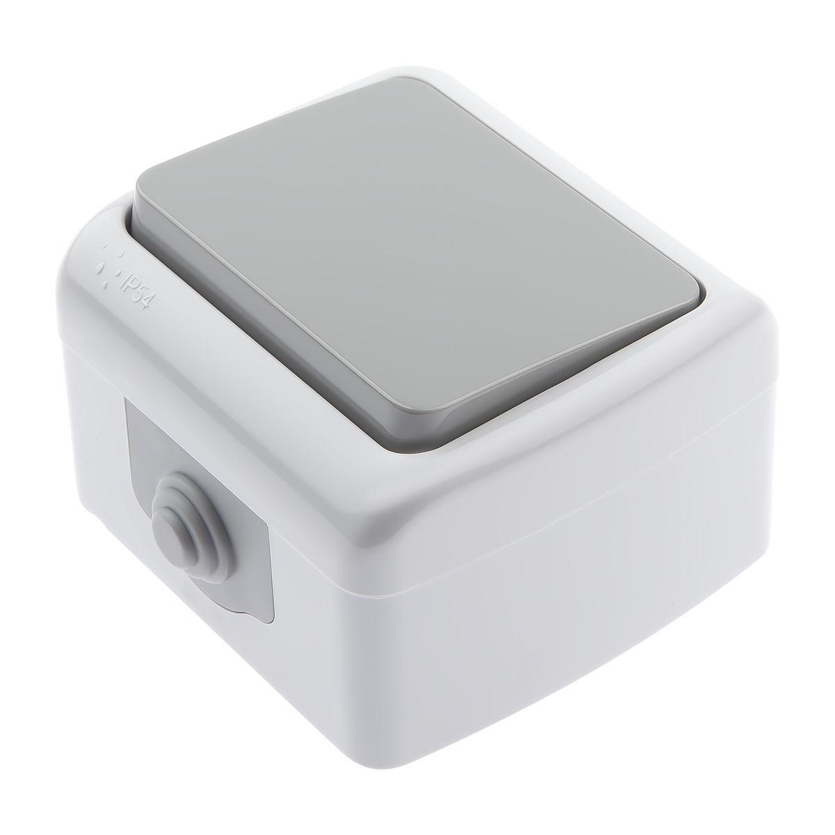 фото выключатель одноклавишный эра 10ax 250v 5-101-03 б0050940 | 220svet.ru