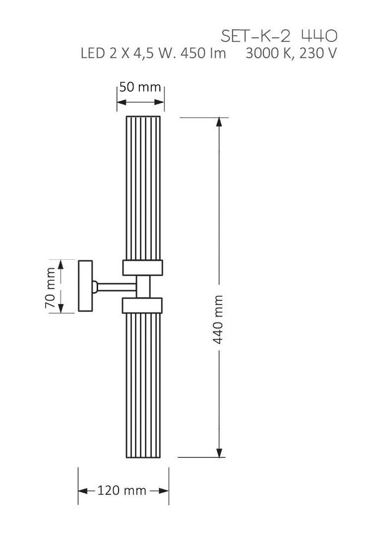 фото настенный светильник kutek mood seti set-k-2(z)ii 440 | 220svet.ru