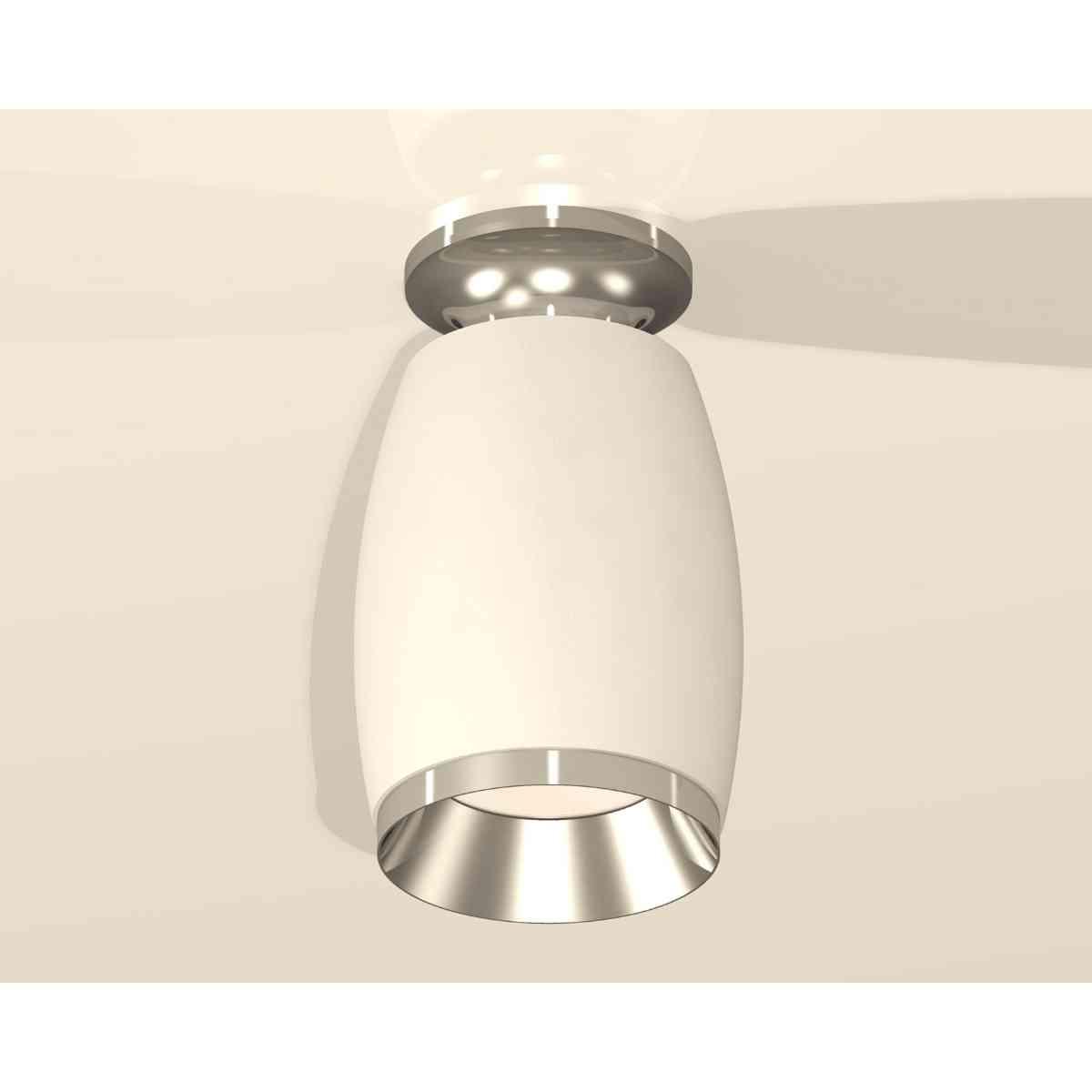 фото комплект накладного светильника ambrella light techno spot xs1122042 swh/psl белый песок/серебро полированное (n6903, c1122, n7032) | 220svet.ru