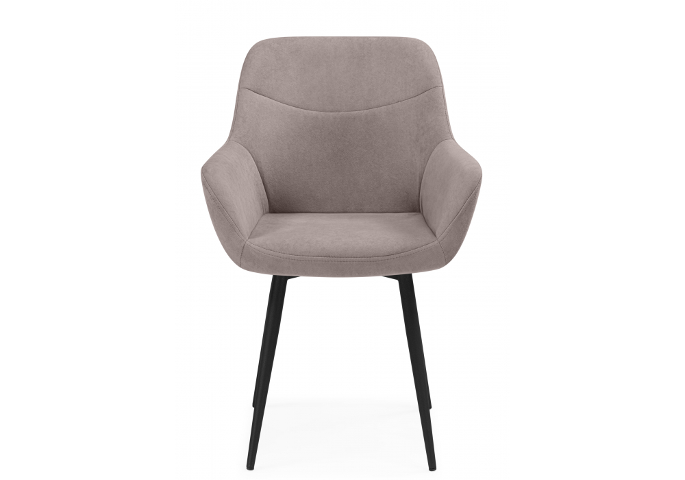 фото стул на металлокаркасе woodville флюид латте / черный 642975 | 220svet.ru