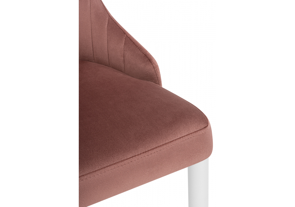 фото стул на металлокаркасе woodville kora dark pink / white 15948 | 220svet.ru