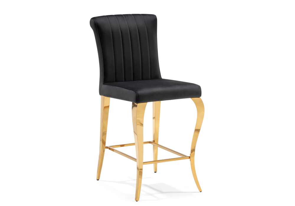 фото барный стул woodville joan black / gold 15388 | 220svet.ru