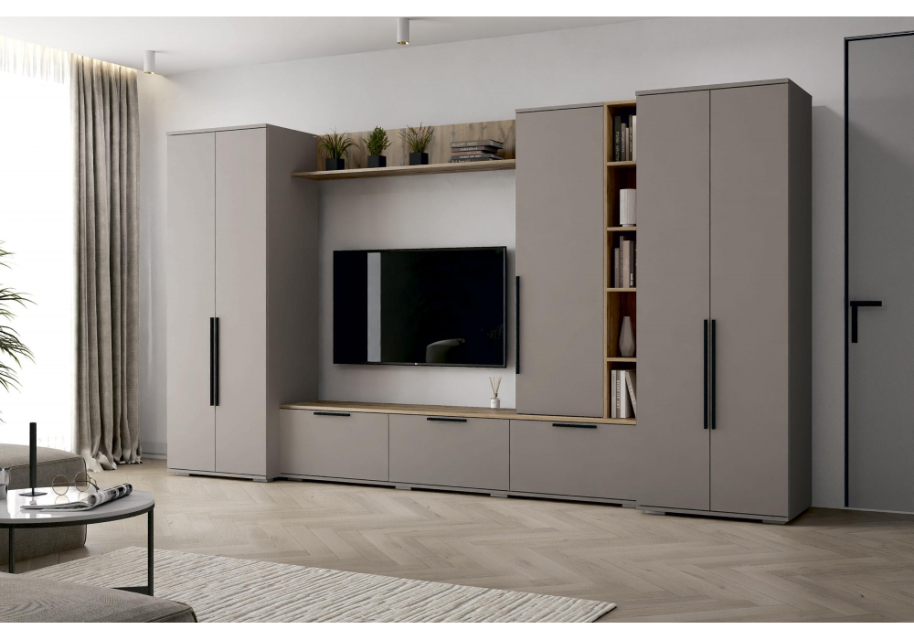 фото тв-тумба woodville филеста кашемир / дуб вотан 664894 | 220svet.ru