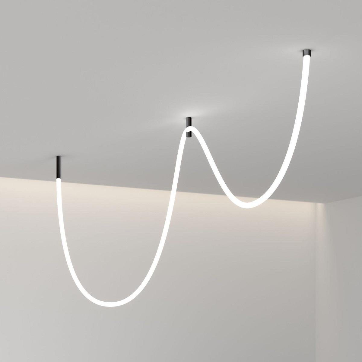 фото крепления подвесные для гибкого неона elektrostandard fl 2880 черный a063433 | 220svet.ru