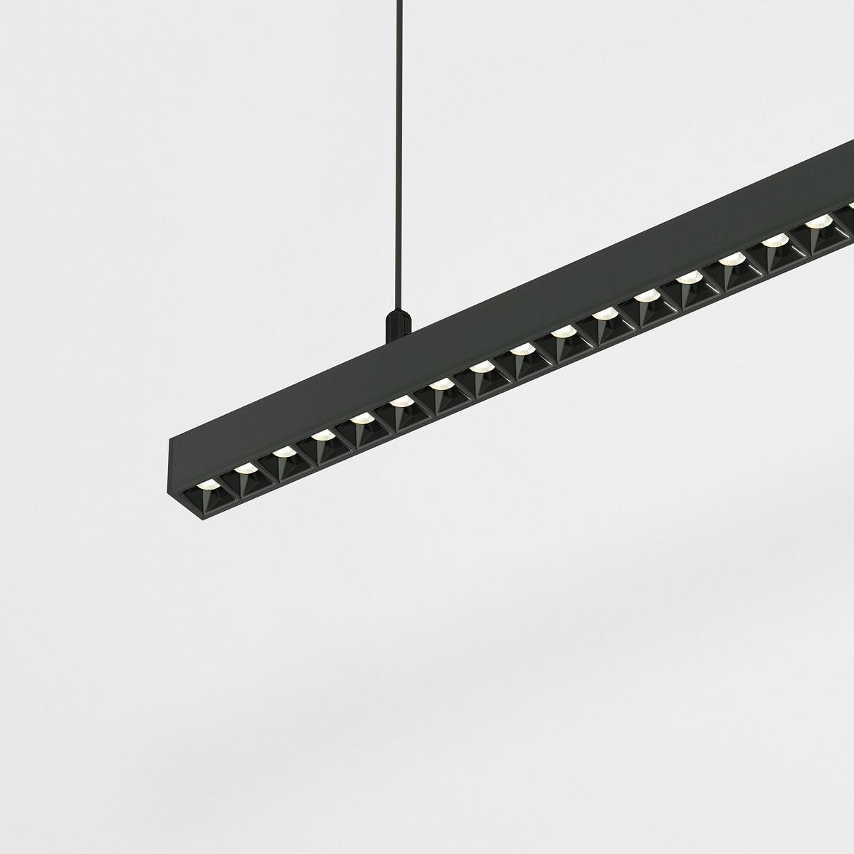 фото подвесной трековый магнитный светодиодный светильник elektrostandard slim magnetic vilo 85108/01 48w 4000k черный a064806 | 220svet.ru