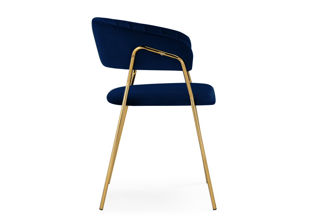 фото стул на металлокаркасе woodville kamelia 1 темно-синий 15715 | 220svet.ru