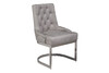 Миниатюра фото стул велюр светло-серый/хром garda decor 76ar-62105 | 220svet.ru