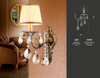 Миниатюра фото настенный светильник с абажуром и хрусталем ambrella light tr4578 | 220svet.ru