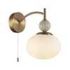 Миниатюра фото бра с выключателем lumion gloriya 8272/1w бежевый | 220svet.ru