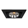 Миниатюра фото встраиваемый светильник arte lamp cardani a5935pl-1bk | 220svet.ru