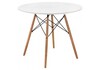 Миниатюра фото стол деревянный table 90 white / wood | 220svet.ru