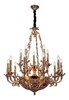 Миниатюра фото подвесная люстра lucia tucci firenze 1780.15.3 antique gold | 220svet.ru
