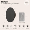 Миниатюра фото уличный настенный светодиодный светильник maytoni wald o420wl-l7gf | 220svet.ru