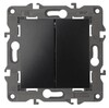 Миниатюра фото переключатель двухклавишный эра 10ax 250v 14-1106-05 б0034247 | 220svet.ru