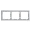 Миниатюра фото рамка пластиковая на 3 поста voltum s70 vls100316 (серый) | 220svet.ru