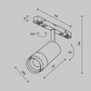 Миниатюра фото трековый магнитный сетодиодный светильник maytoni focus zoom exility tr212-4-12wtw-dd2-z-b | 220svet.ru