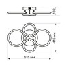 Миниатюра фото потолочная светодиодная люстра ritter 51612 9 | 220svet.ru