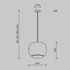 Миниатюра фото подвесной светильник светодиодный maytoni brio mod466pl-l12w3k | 220svet.ru