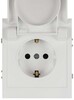 Миниатюра фото розетка эра arktik 16-2103-01 с заземлением 2p+e schuko со шторками с крышкой 16а-250в белый б0070434 | 220svet.ru