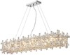 Миниатюра фото подвесная люстра хрустальная 2171/09/12pl stilfort, серия tetrix | 220svet.ru