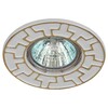 Миниатюра фото встраиваемый светильник эра штампованный st5 gd/wh б0036487 | 220svet.ru
