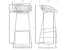 Миниатюра фото стул барный dobrin frank lmzl-pp775a_m_p-gr-04-12028 | 220svet.ru