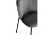 Миниатюра фото стул на металлокаркасе woodville рикко темно-серый (h-15) / черный 674674 | 220svet.ru
