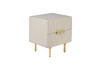 Миниатюра фото тумбочка garda decor 40ad-00050 светло-бежевая | 220svet.ru