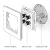 Миниатюра фото акустическая розетка werkel черные матовый w1185008 | 220svet.ru