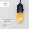 Миниатюра фото лампа филаментная лофт 220в, цоколь e27, 2 вт, золотисто-коричневая ltc flm27-2w-2tn | 220svet.ru