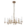 Миниатюра фото подвесная люстра indigo favara 11040/5p brass v000460 | 220svet.ru