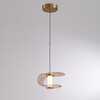 Миниатюра фото подвесной светодиодный светильник delight collection md24020901-1a gold/cognac | 220svet.ru