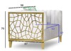 Миниатюра фото кресло garda decor 102an-kres-8681-ser | 220svet.ru