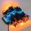 Миниатюра фото комплект 3 разноцветных нити по 20м, 600 led, провод черный каучук 2,3мм, ip54 ltc eco600-1-1m | 220svet.ru