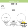 Миниатюра фото светильник уличный настенный fumagalli mirra/g300 g30.142.000.bye27 | 220svet.ru
