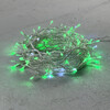 Миниатюра фото гирлянда нить 10м зеленая с мерцанием белого диода 220в, 100 led, провод прозрачный пвх, ip54 ltc pst100blw-10-2g | 220svet.ru