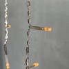Миниатюра фото гирлянда бахрома 4,9 x 0,5 м желтая 220в, 240 led, провод прозрачный пвх, ip54 ltc pil240-10-2y | 220svet.ru