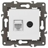 Миниатюра фото розетка эра elegance 14-3110-01м rj45+tv, белый матовый б0065767 | 220svet.ru